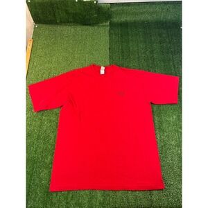 Callaway Golf Mens Large Red Short Sleeve Embroidered Logo Cotton T-Shirt L